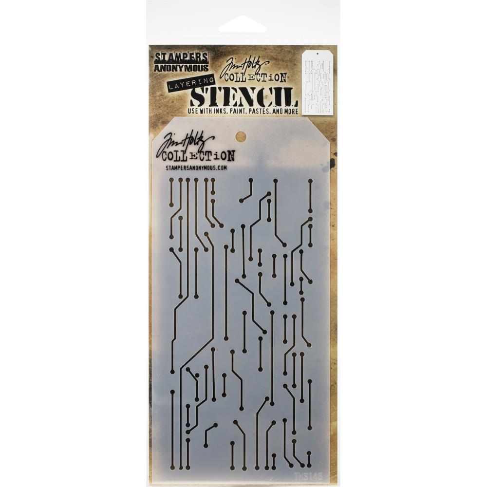 Tim Holtz Layered Stencil 4.125X8.5 Roses