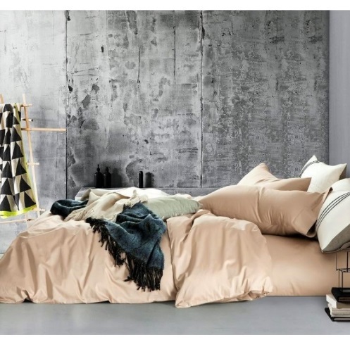 однотонное постельное белье soft salmon фото 1