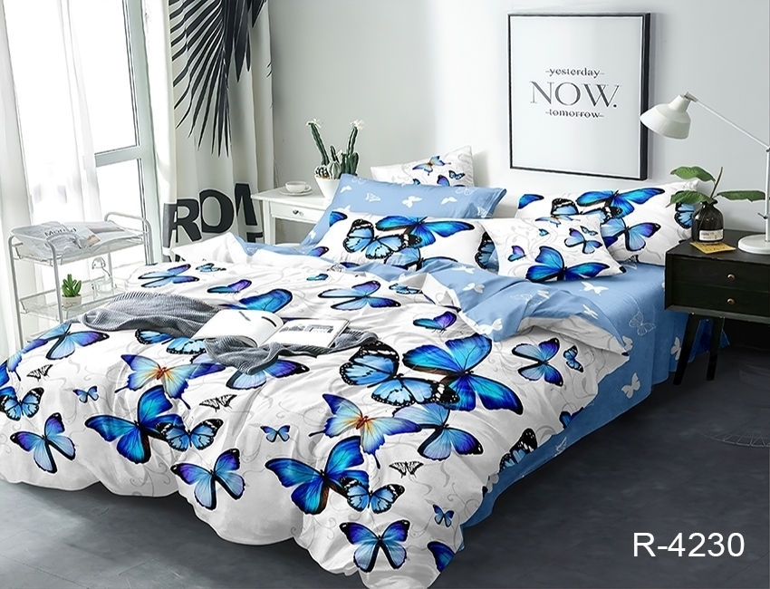 Постельное белье с бабочками ранфорс Tag Tekstil r4230
