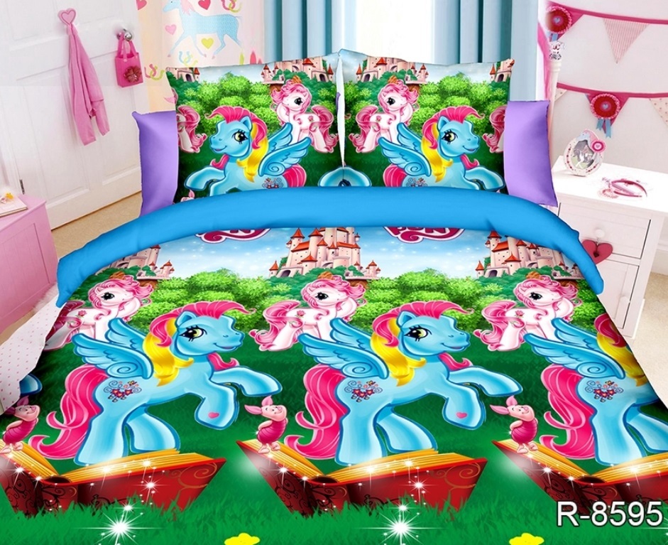 детское постельное белье с пони