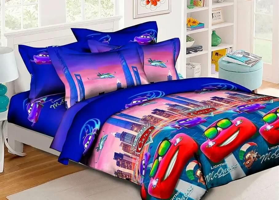 постельное белье молния маквин в очках фото 1