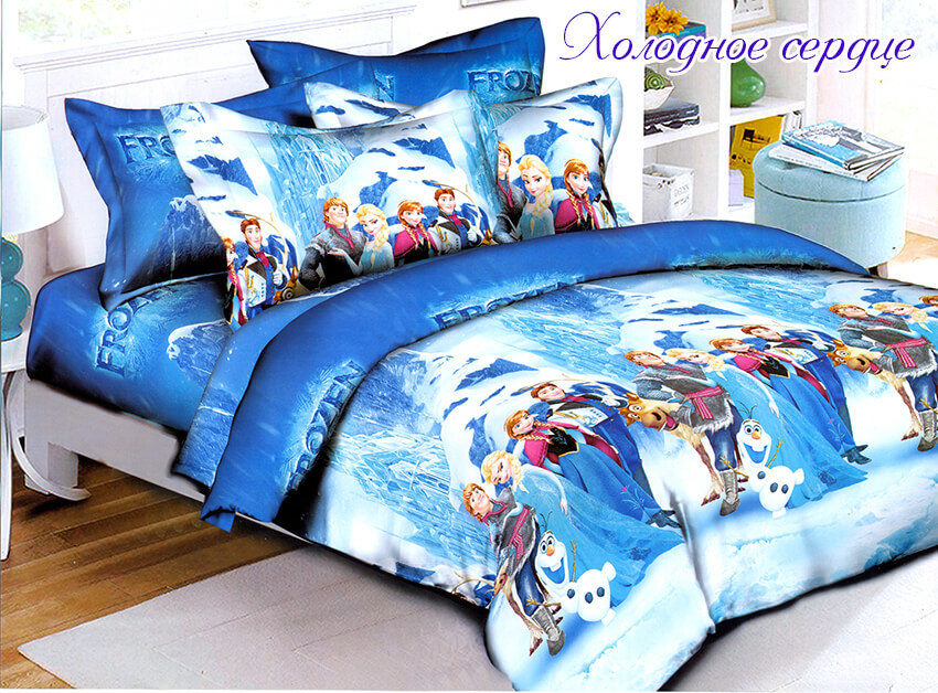 детское постельное белье холодное сердце frozen Анна и Эльза