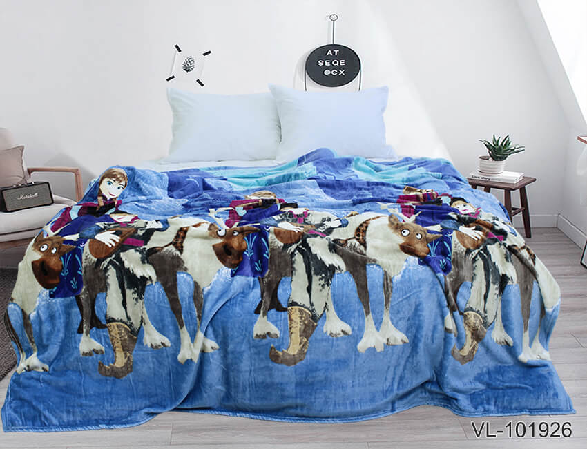 плед на кровать с оленями