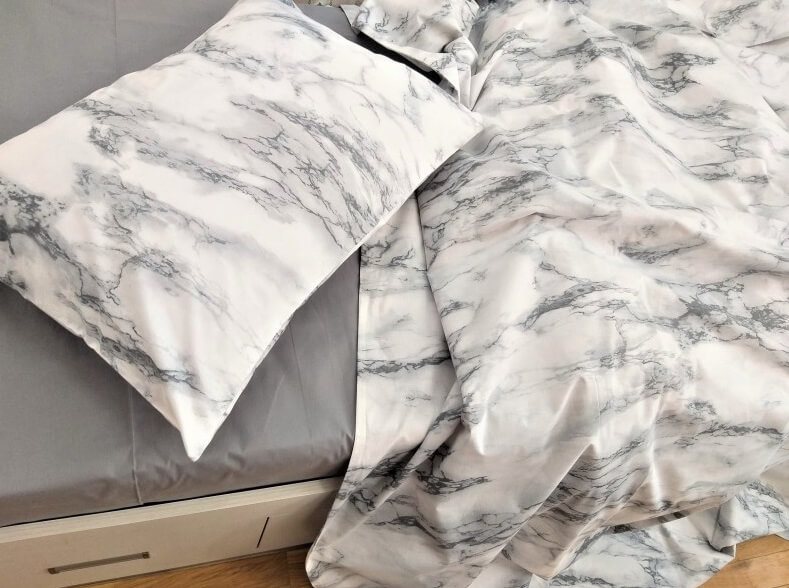 турецкое серое постельное белье мрамор фото 1