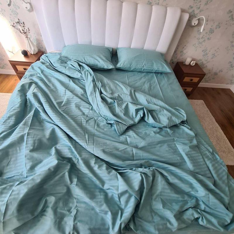 однотонное постельное белье морской бриз фото 1