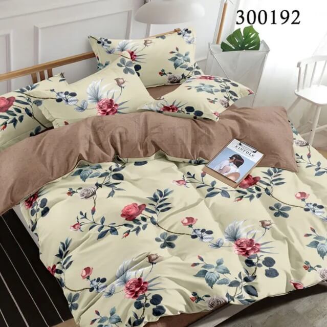 постельное белье сатин с розами 300192