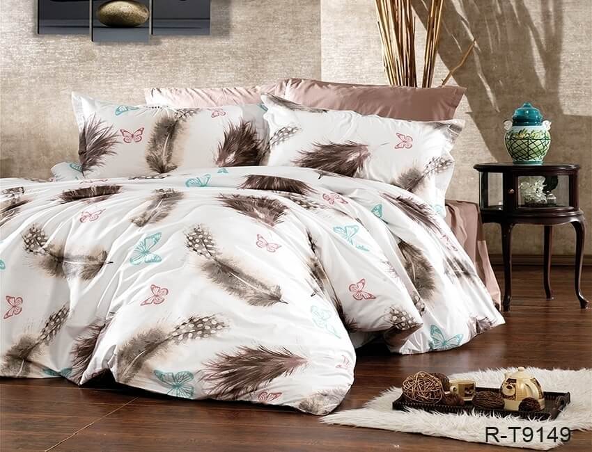 турецкое постельное белье с перышками