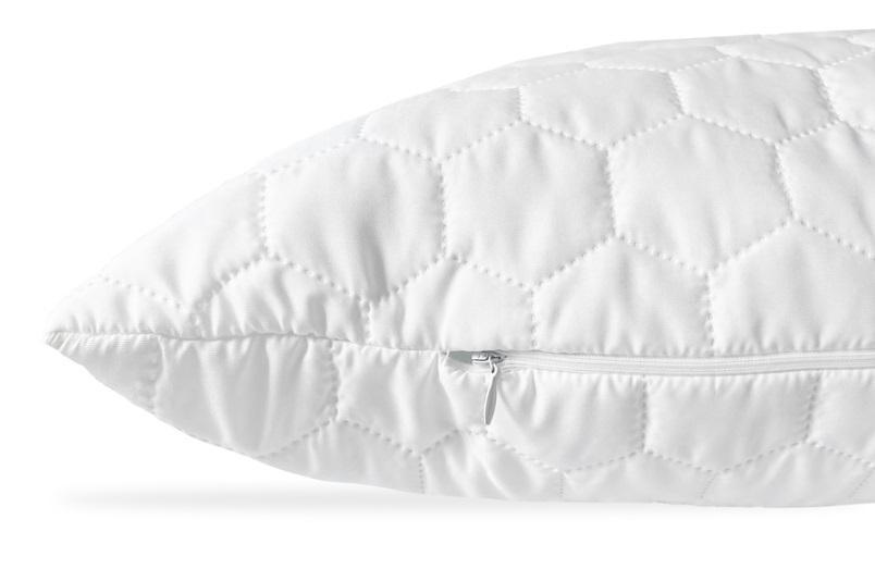 стеганая подушка с наполнителем холлофайбер и съемным чехлом фото 1