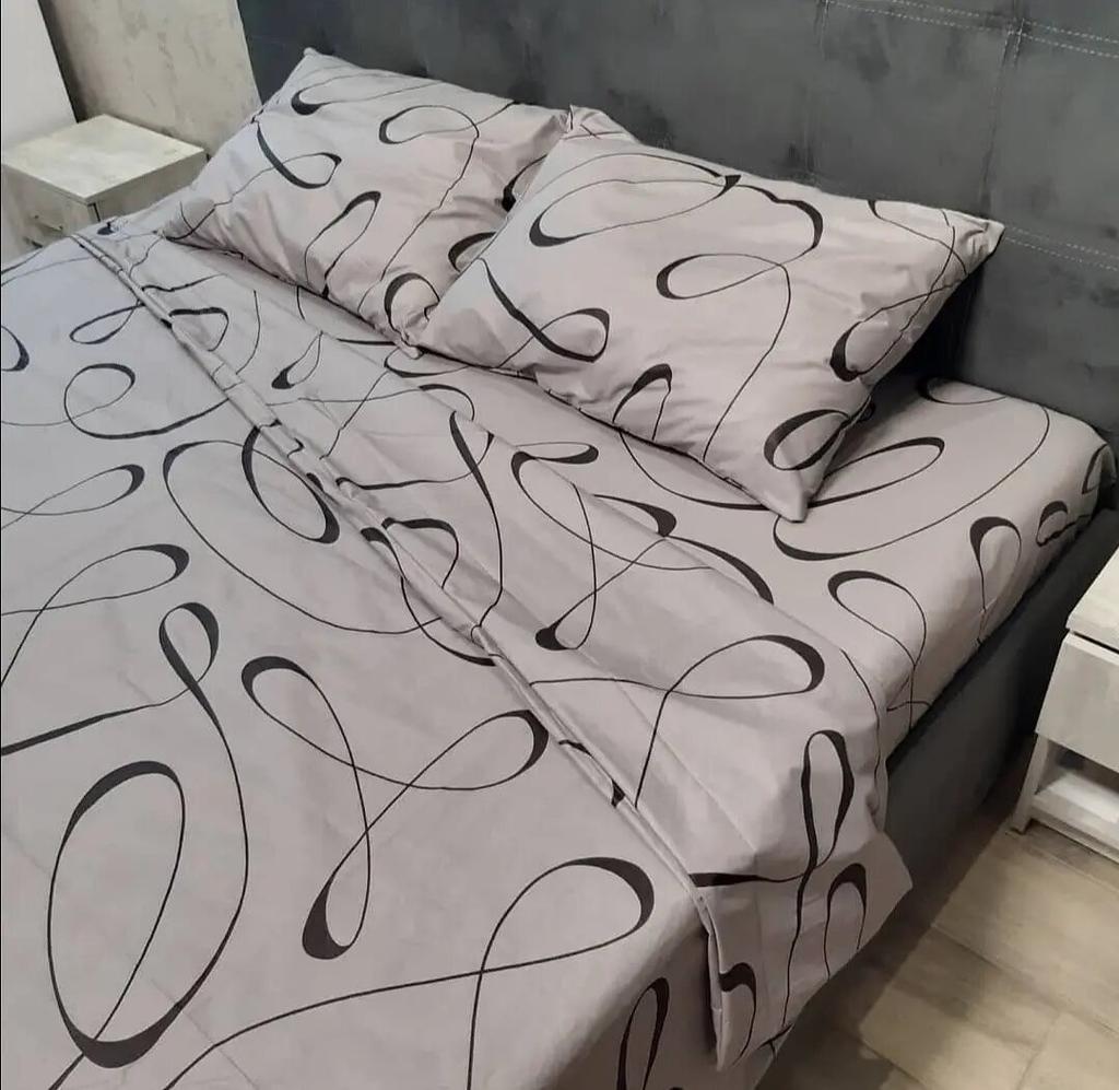 постельное белье бязь серого цвета с вензелями фото 1