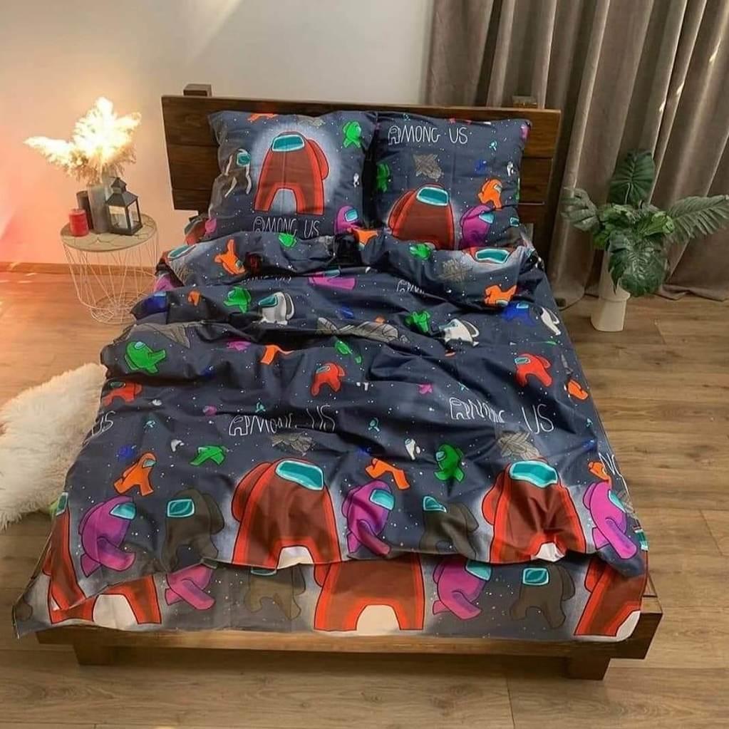 постельное белье амонг ас на синем