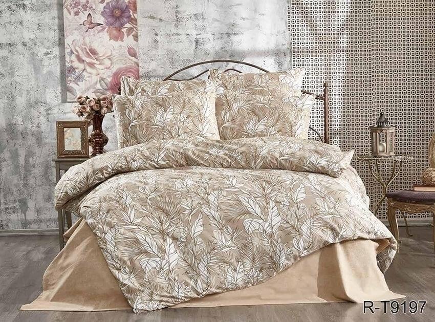 светло-коричневое турецкое постельное белье ранфорс