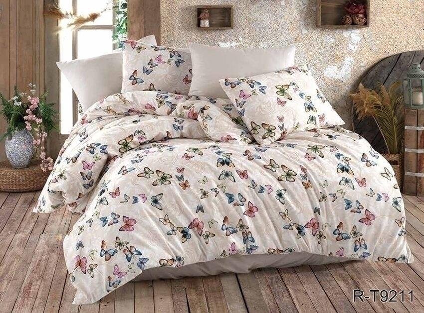 турецкое постельное белье ранфорс с бабочками