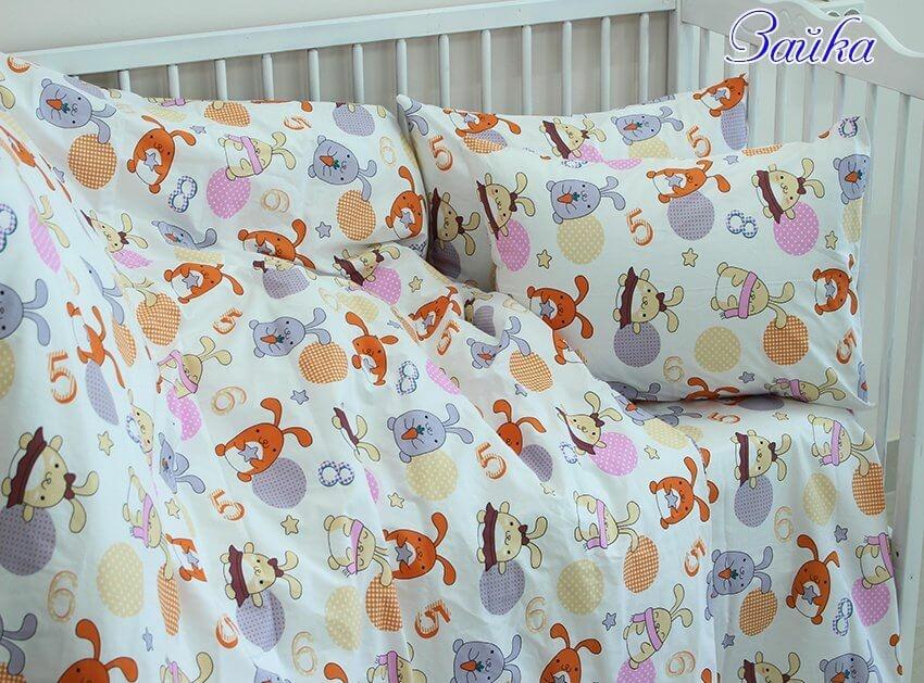 детское постельное белье с зайчиками