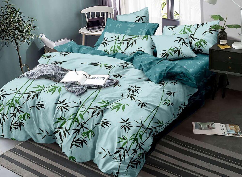 постельное белье сатин с рисунком бамбук