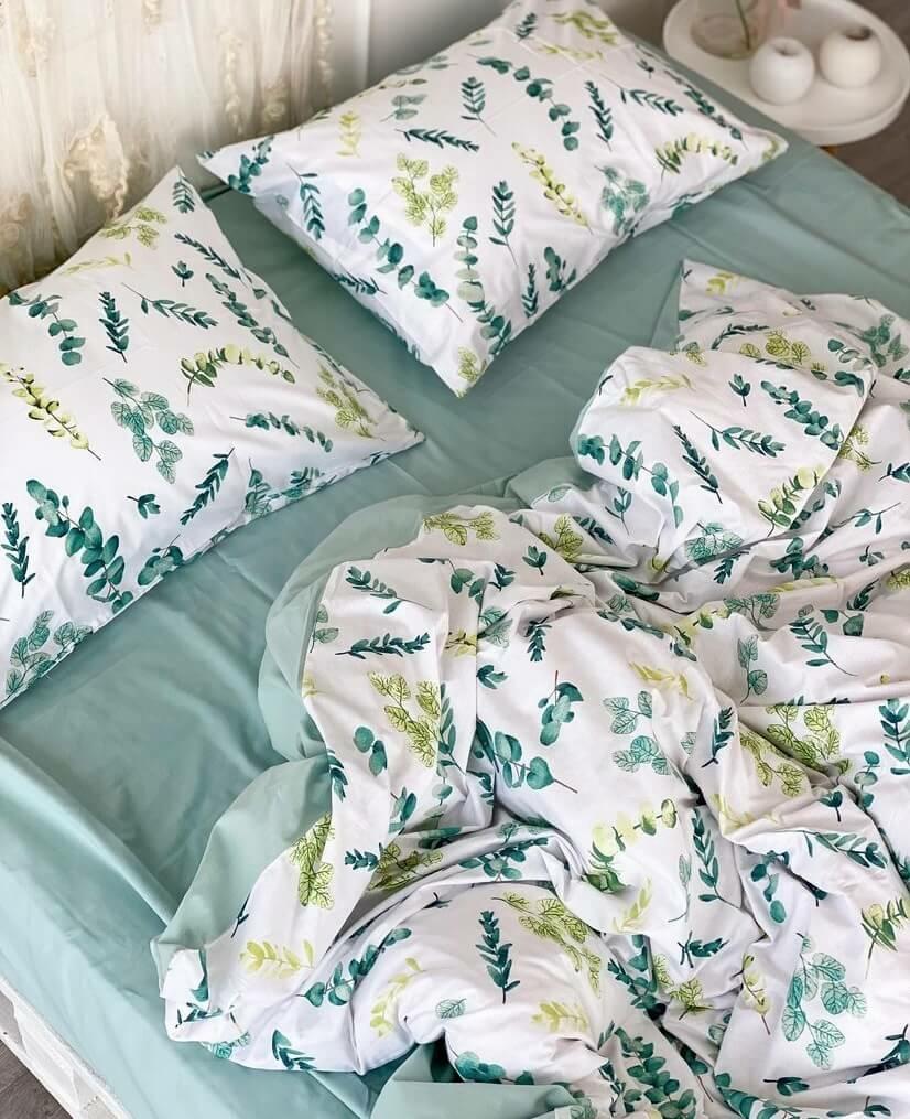 турецкое постельное белье мятные веточки фото