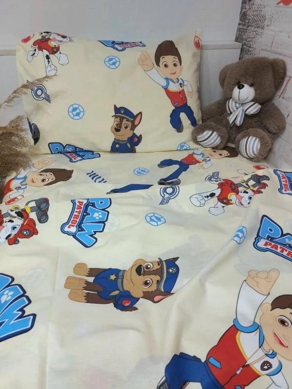 Постельное белье щенячий патруль бежевого цвета фото 1