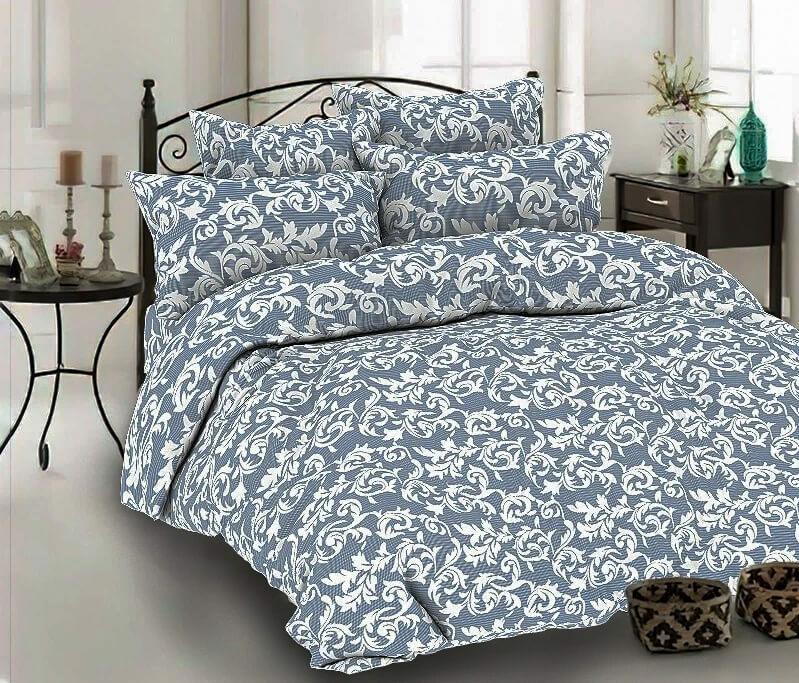 серое постельное белье бязь с вензелями фото 1