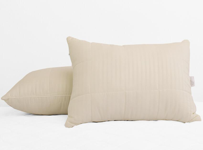 подушка лебяжий пух стеганая страйп