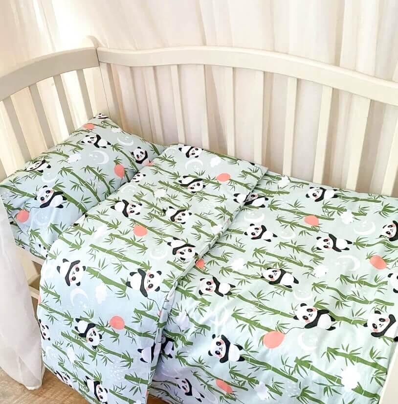 постельное белье ранфорс турция с пандами фото 1