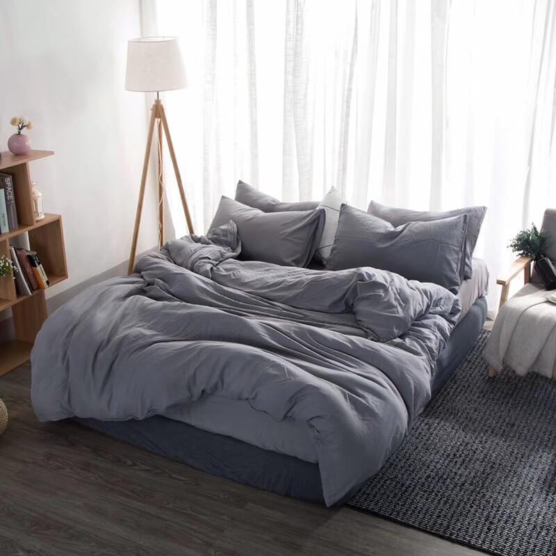 однотонное турецкое постельное белье ранфорс серго цвета