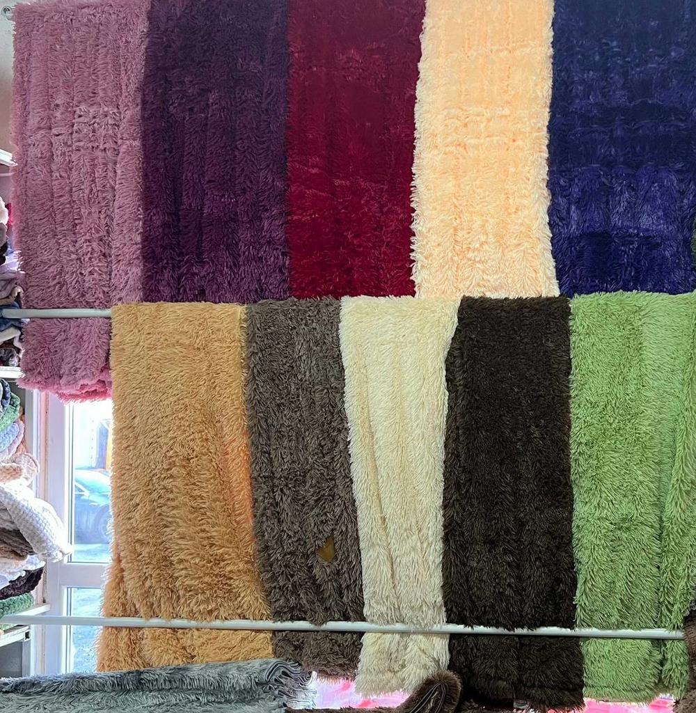 плед травка лиловый, фиолетовый, бордовый, бледный желтый, синий, бежевый, кофейный, молочный, коричневый, салатовый