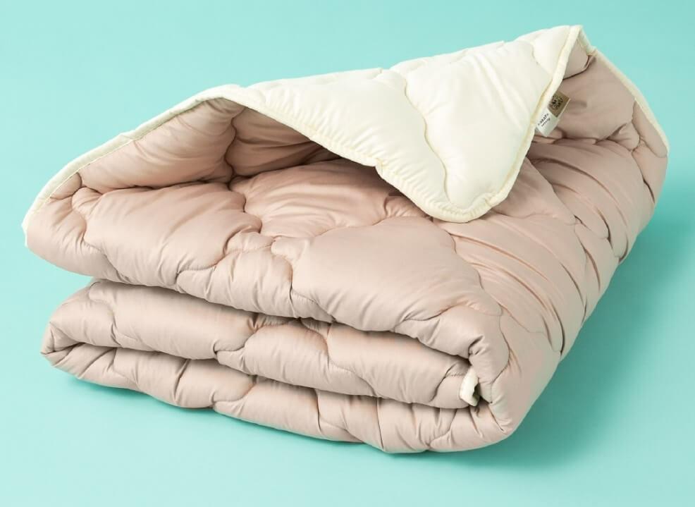 шерстяное одеяло коричнево-бежевое фото 1