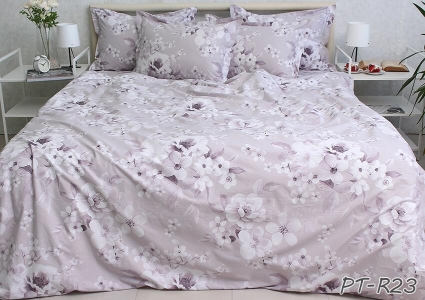 потельное белье пастельного оттенка с крупными цветами фото 1