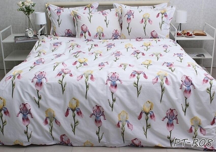 турецкое постельное белье коттон с желтыми и розовыми петушками фото 1