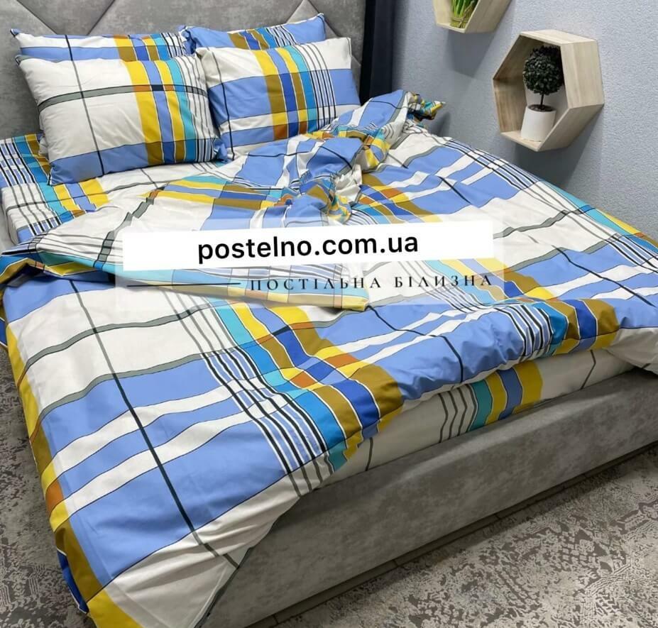 постельное белье бязь в голубую полоску
