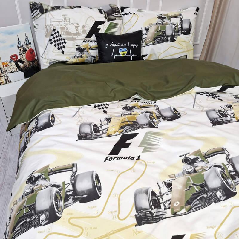детское постельное белье с гоночными балидами фото 1