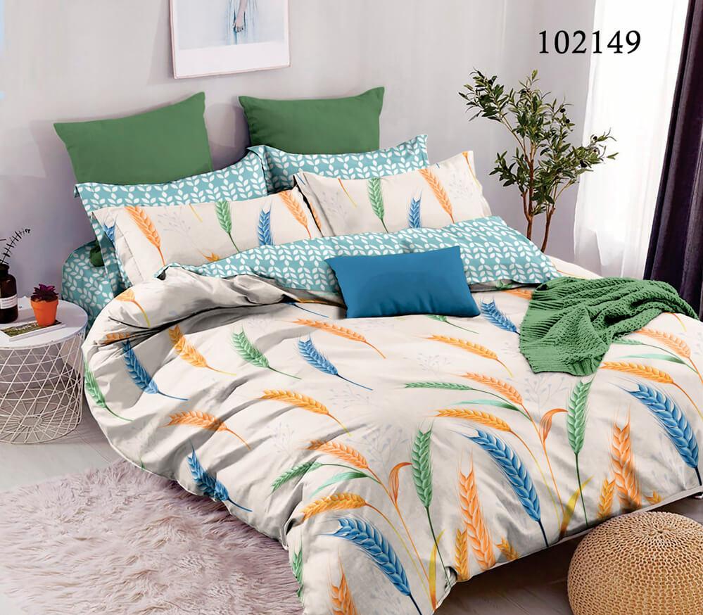 постельное белье бежевого цвета с колосками