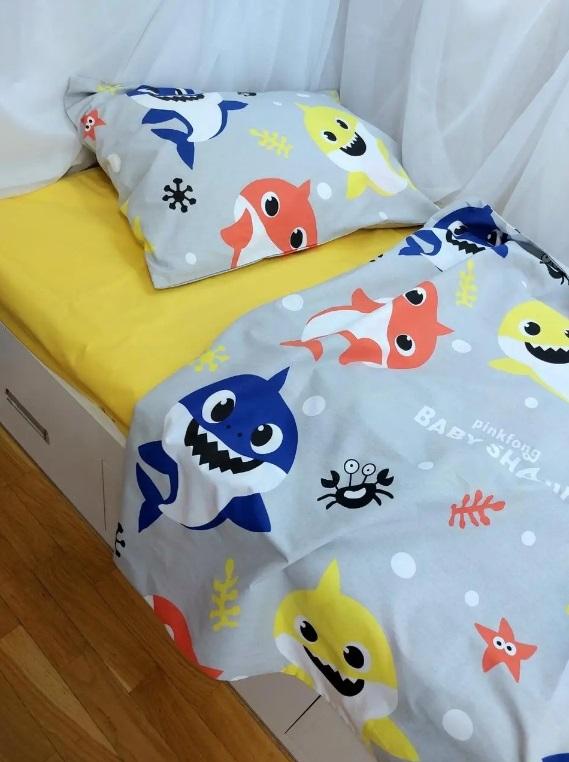 постельное белье акуленок baby shark фото 1