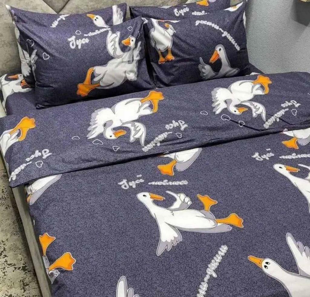 постельное белье с гусями