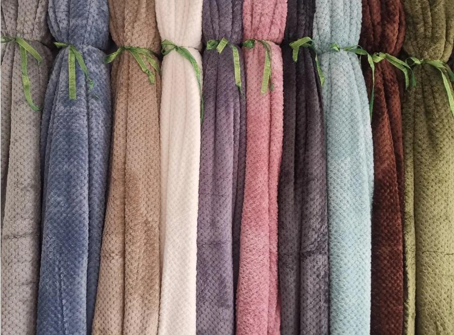 однотонный бамбуковый плед, цвет на выбор фото 1