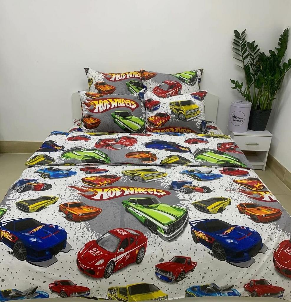 детске постельное белье с машинками hot wheels фото 1