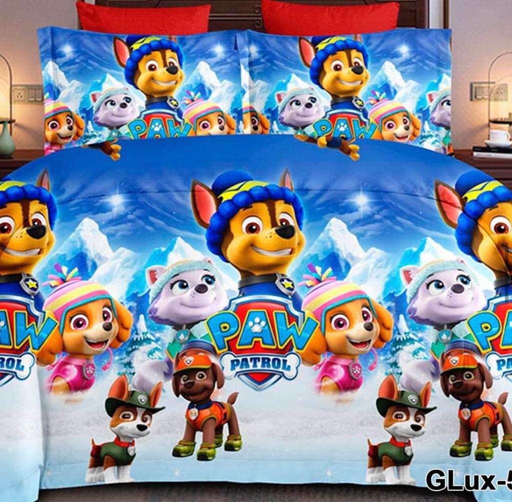 детское постельное белье щенячий патруль на голубом фоне фото 2
