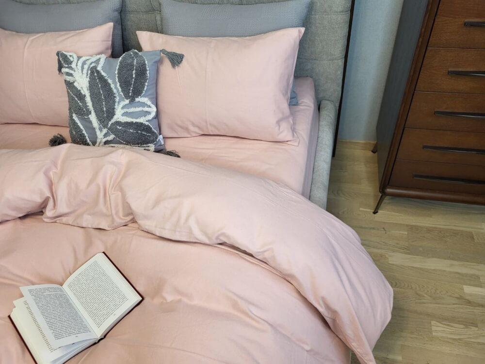 постельное белье фланель однотонное пудровое фото 1