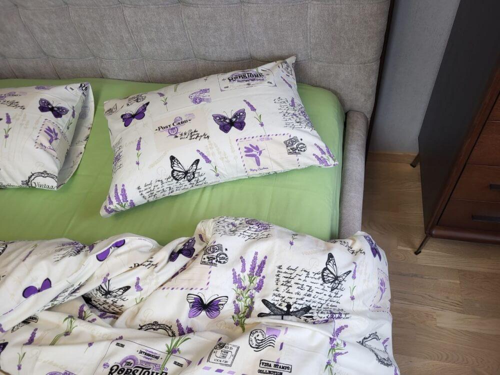 постельное белье фланель с бабочками фото 1