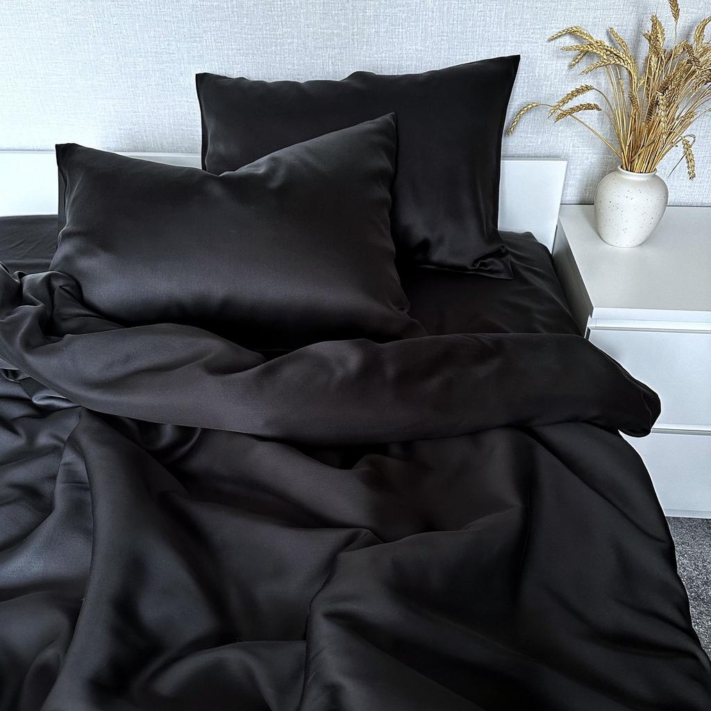 постельное белье тенсель черного цвета