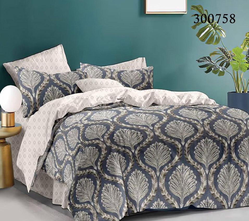 постельное белье серого цвета с классичсеским рисунком