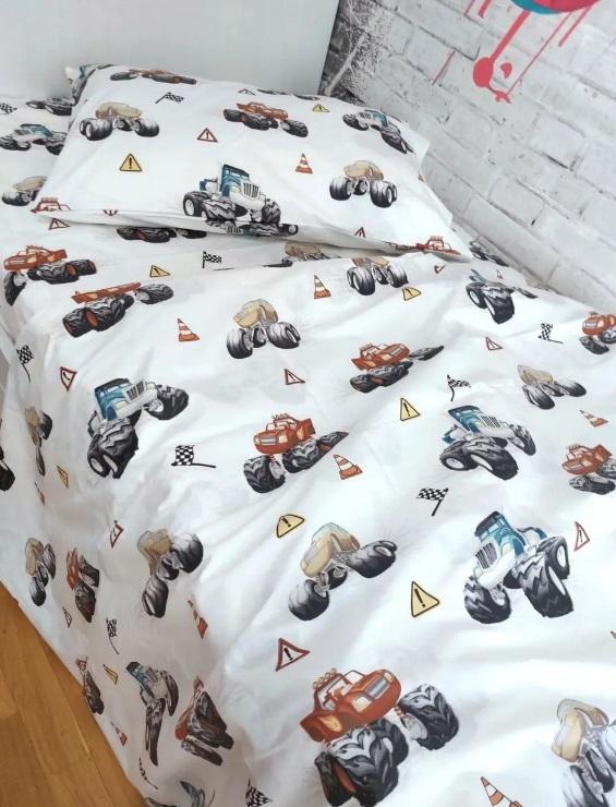 детское постельное белье с монстр траком фото 1
