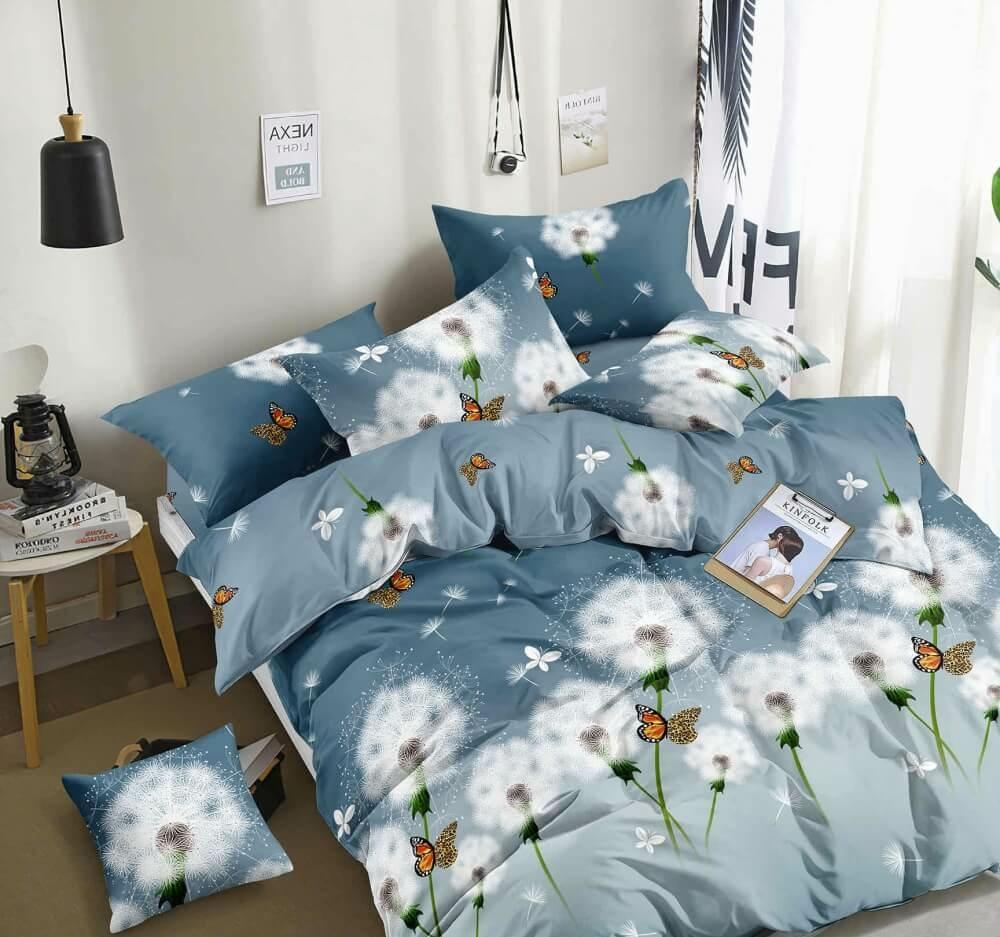 постельное белье ранфр цвета с одуванчиками и бабочками фото 1