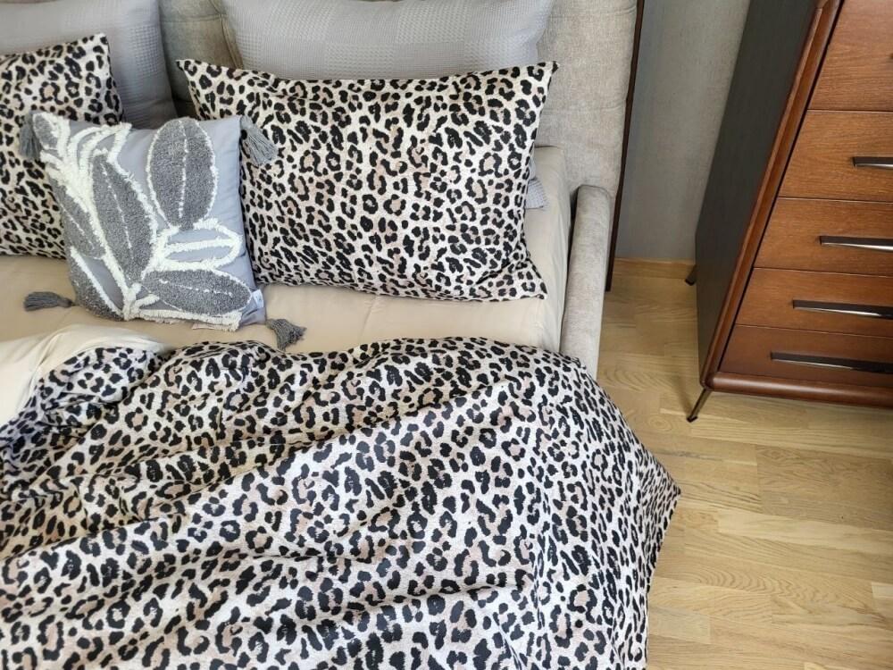 постельное белье ранфорс-коттон с леопардовым рисунком фото 1