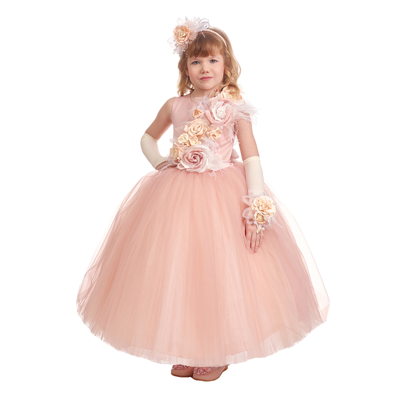 ИНЕССА НАРЯДНОЕ ПЛАТЬЕ / ЧАЙНАЯ РОЗА