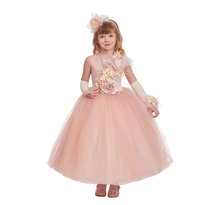 ИНЕССА НАРЯДНОЕ ПЛАТЬЕ / ЧАЙНАЯ РОЗА