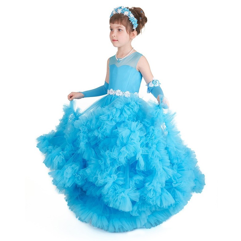 ВИОЛА ГОЛУБАЯ ВЕЧЕРНЕЕ ПЛАТЬЕ