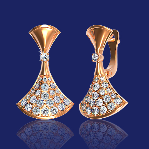 Серьги Воздушное Bulgari