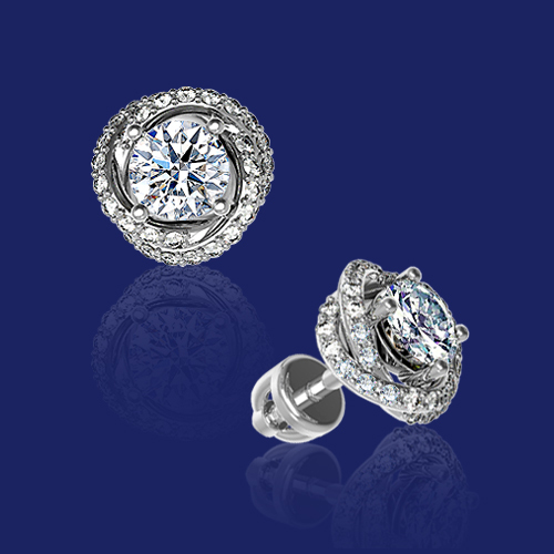 Серьги Cartier trinity