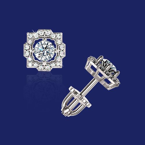 Пусеты Кристалл