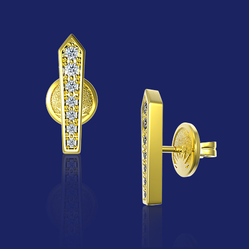 Серьги Art Deco style